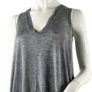 Zara Tank Top Metallic Silver & Grey Sz L SKU 000027-1